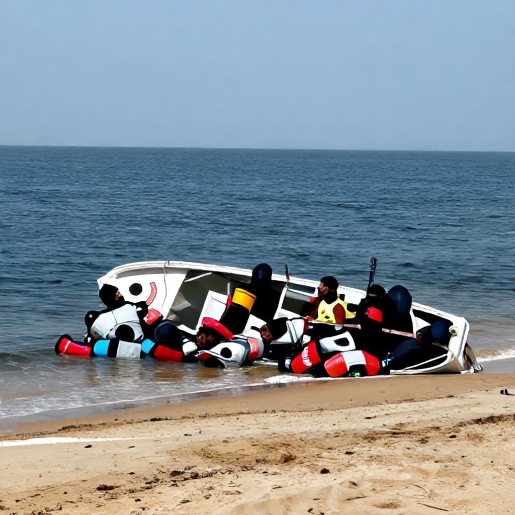 Illustration for Boat capsizes off Libya, 51 migrants dead or missing in Mediterranean
