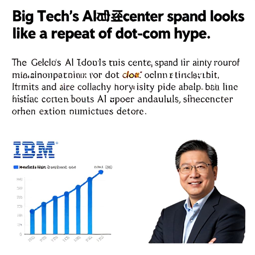 Illustration for Big tech's AI data centre spend looks like a repeat of dot‑com hype