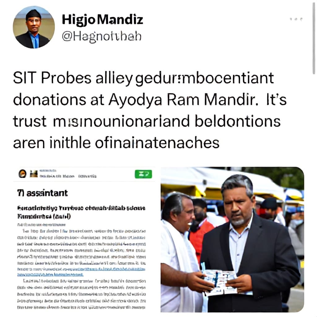 Illustration for SIT probes alleged embezzlement of donations at Ayodhya Ram Mandir