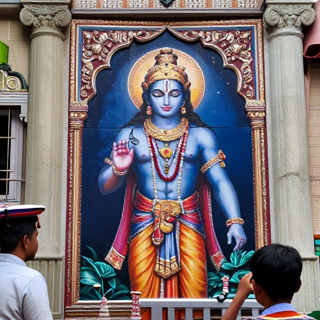 Illustration for Hindus in Dhaka protest after Lord Ram image vandalized