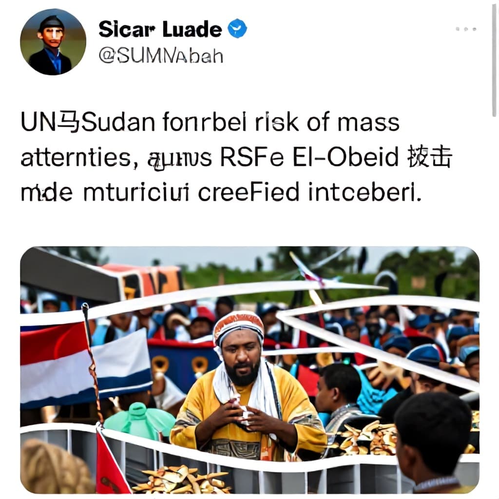 Illustration for UN says Sudan faces imminent risk of mass atrocities, asks RSF to halt El-Obeid attack