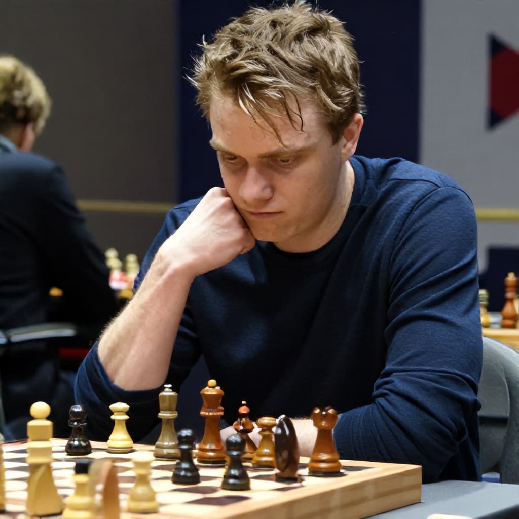 Illustration for Carlsen hits record low after four straight losses in rapid team event