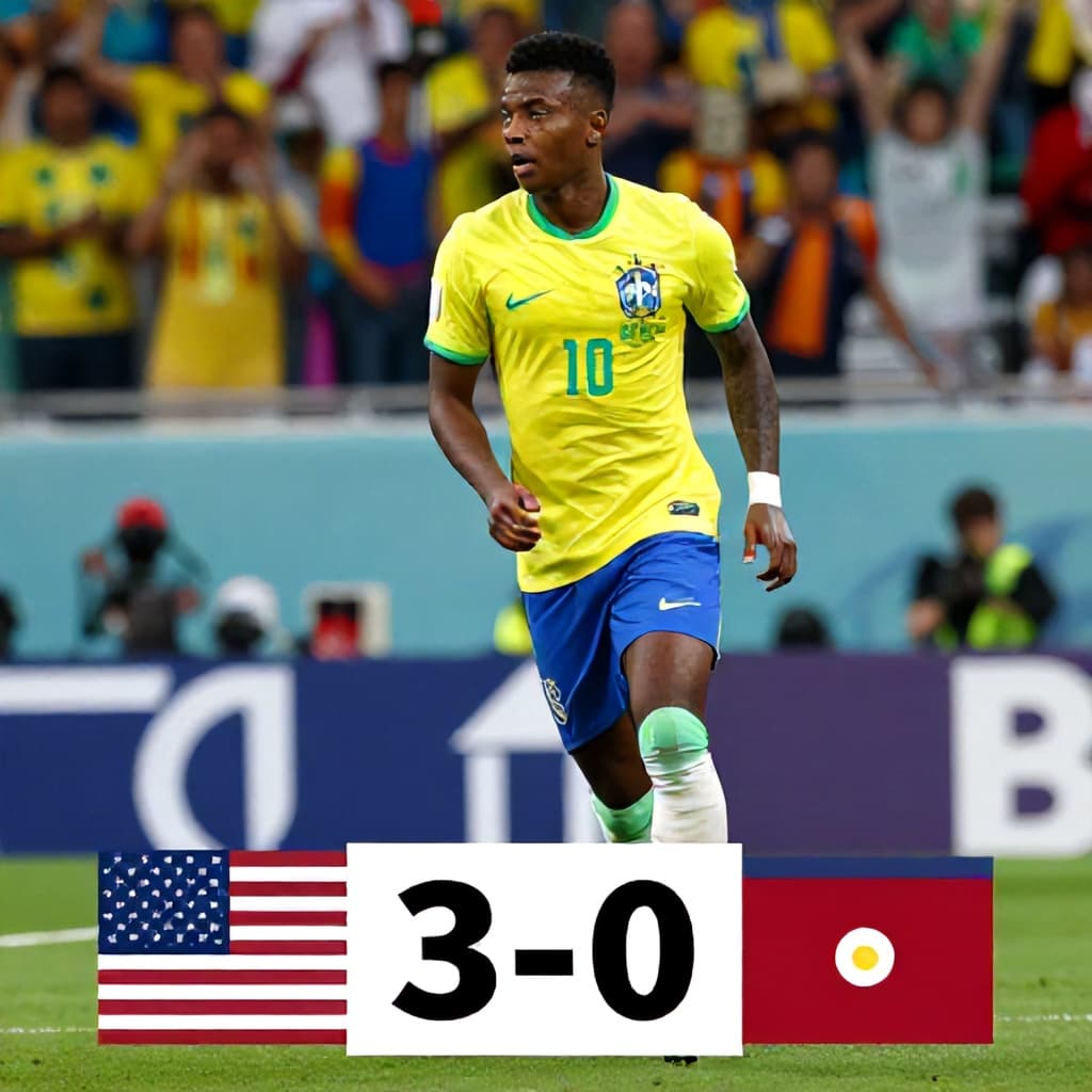 Illustration for Brazil back with flair, crush Haiti 3-0; USA and Morocco also win