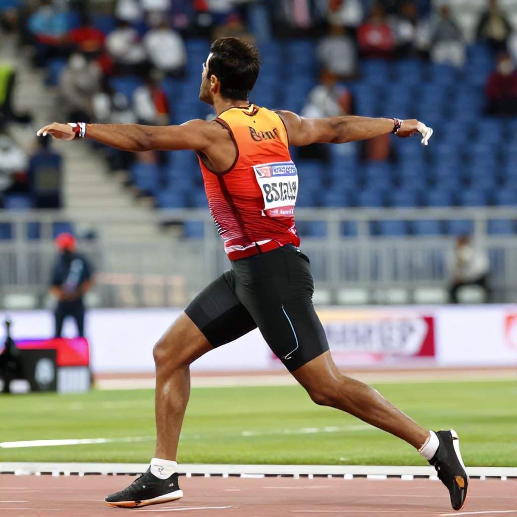 Illustration for Neeraj Chopra returns in Doha, throws 85.69m but still needs work
