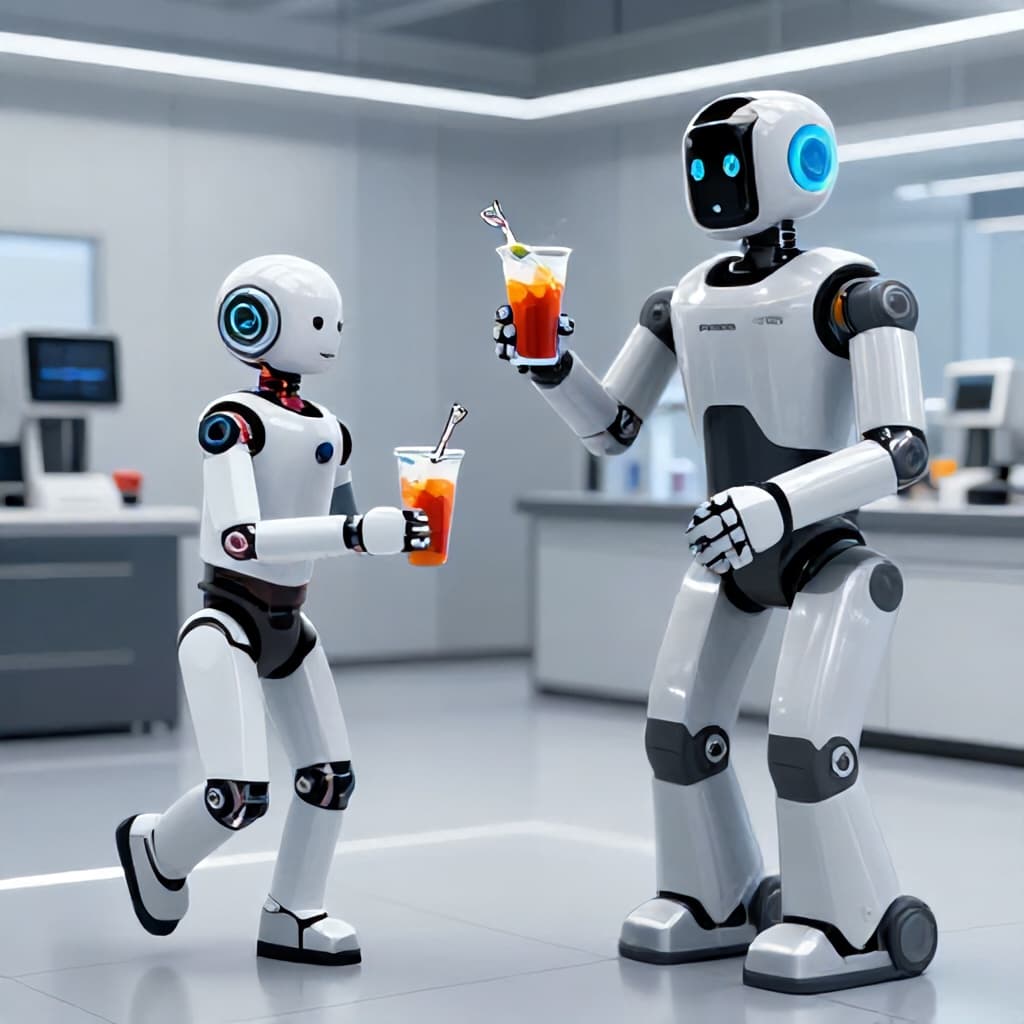 Illustration for Robots can pour drinks and run, but still struggle to juggle tasks
