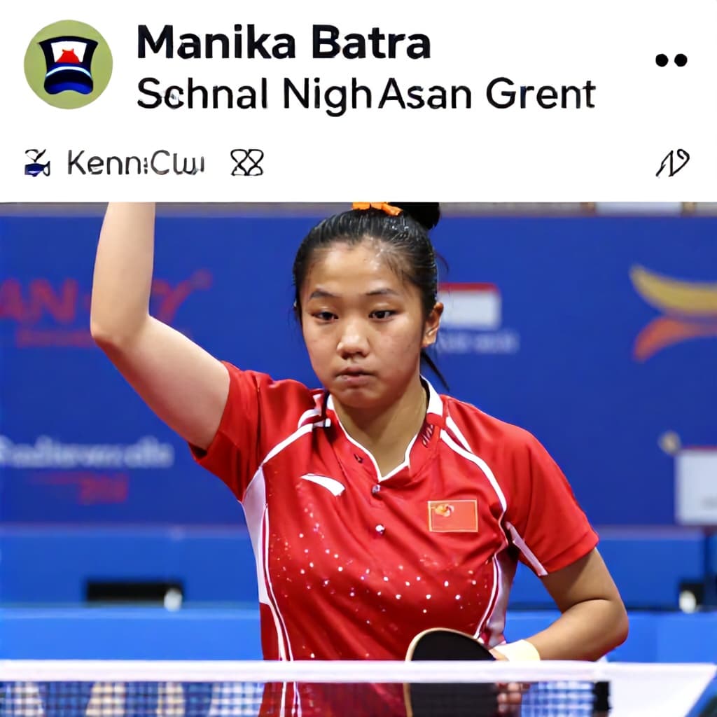 Illustration for Manika Batra seeks explanation from Sports Minister over Asian Games 2026 omission
