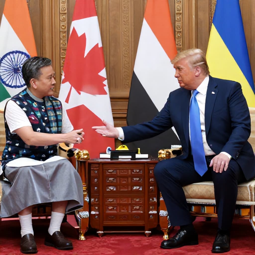 Illustration for Modi meets Trump and Zelenskyy after Canada, UK, UAE talks