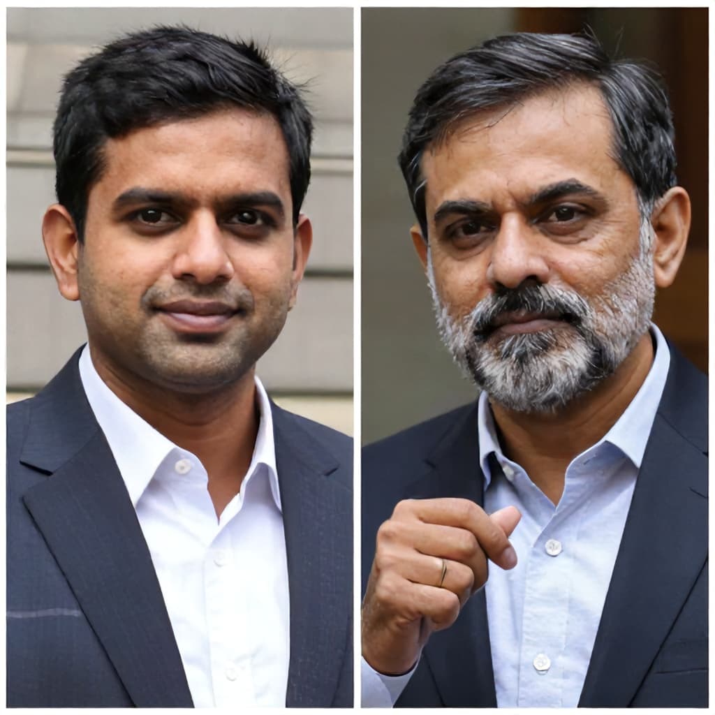 Illustration for Tharoor and Guha debate if Rahul Gandhi can lead India