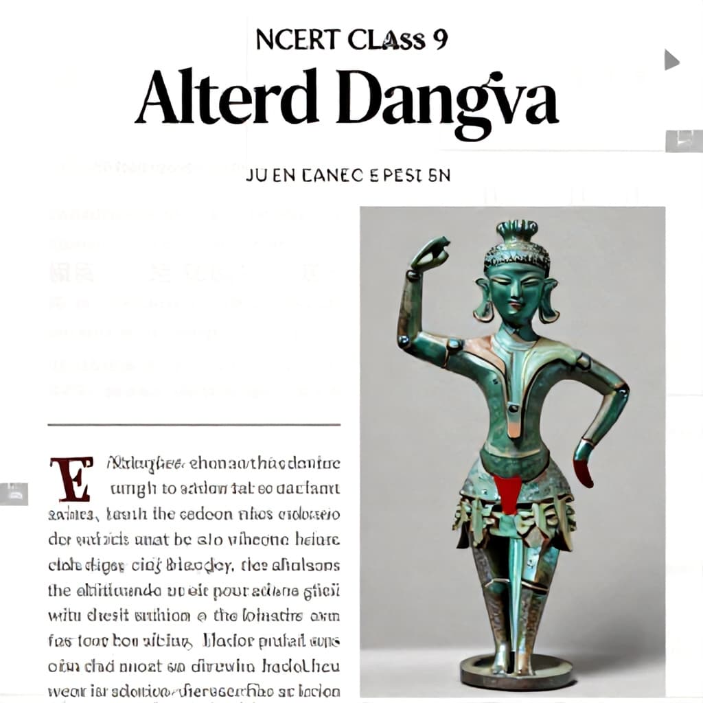 Illustration for Altered Dancing Girl image in NCERT Class 9 book sparks row