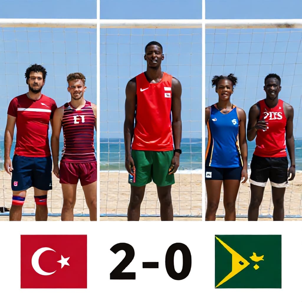 Illustration for Irankunda and Beach make history as Aussies down Turkey