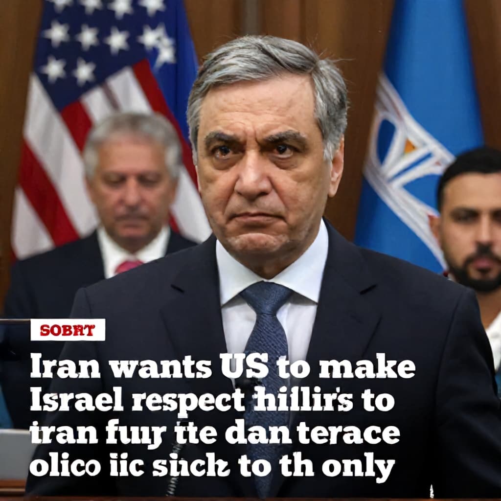 Illustration for Iran wants US to make Israel respect ceasefire before talks